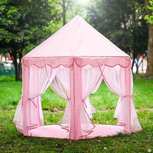 Details about   Wonderland Princess Castle Floral Fairy Palace Toy House Girls Pink Play Tent 